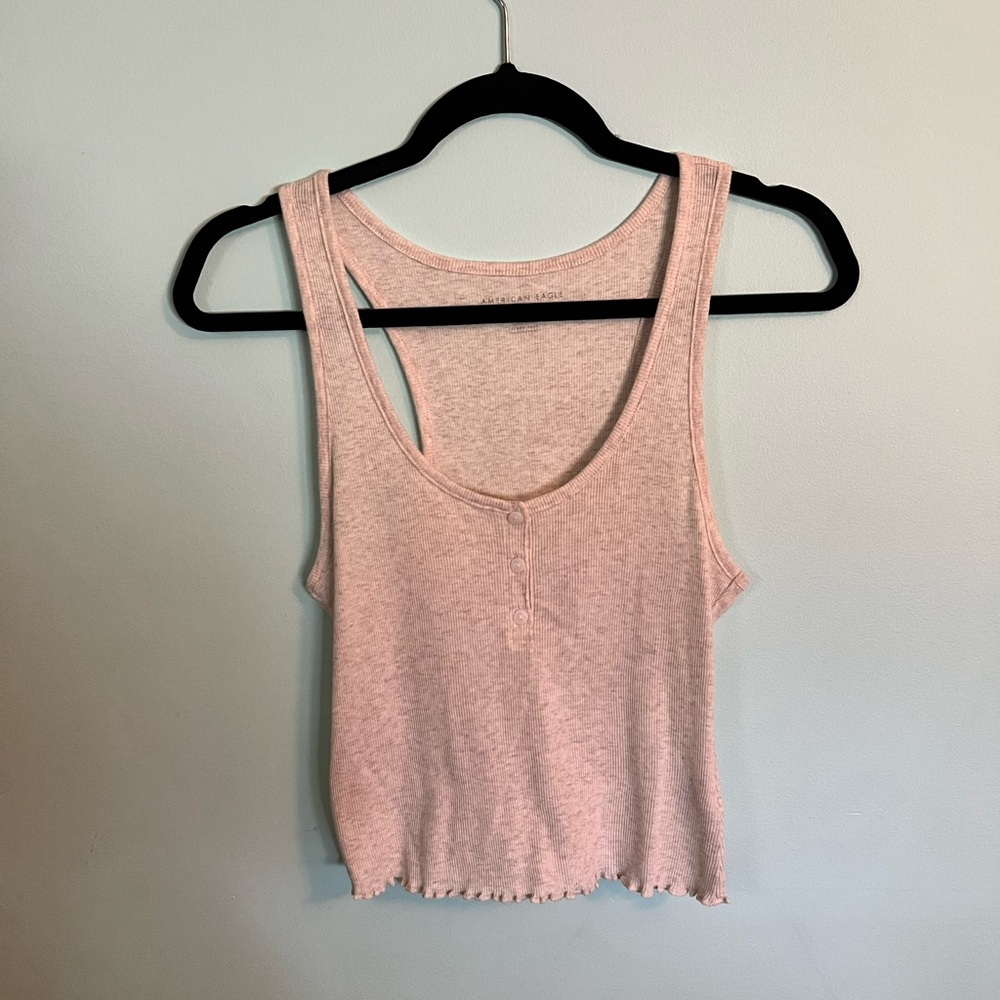 American Eagle Henley Tank Top